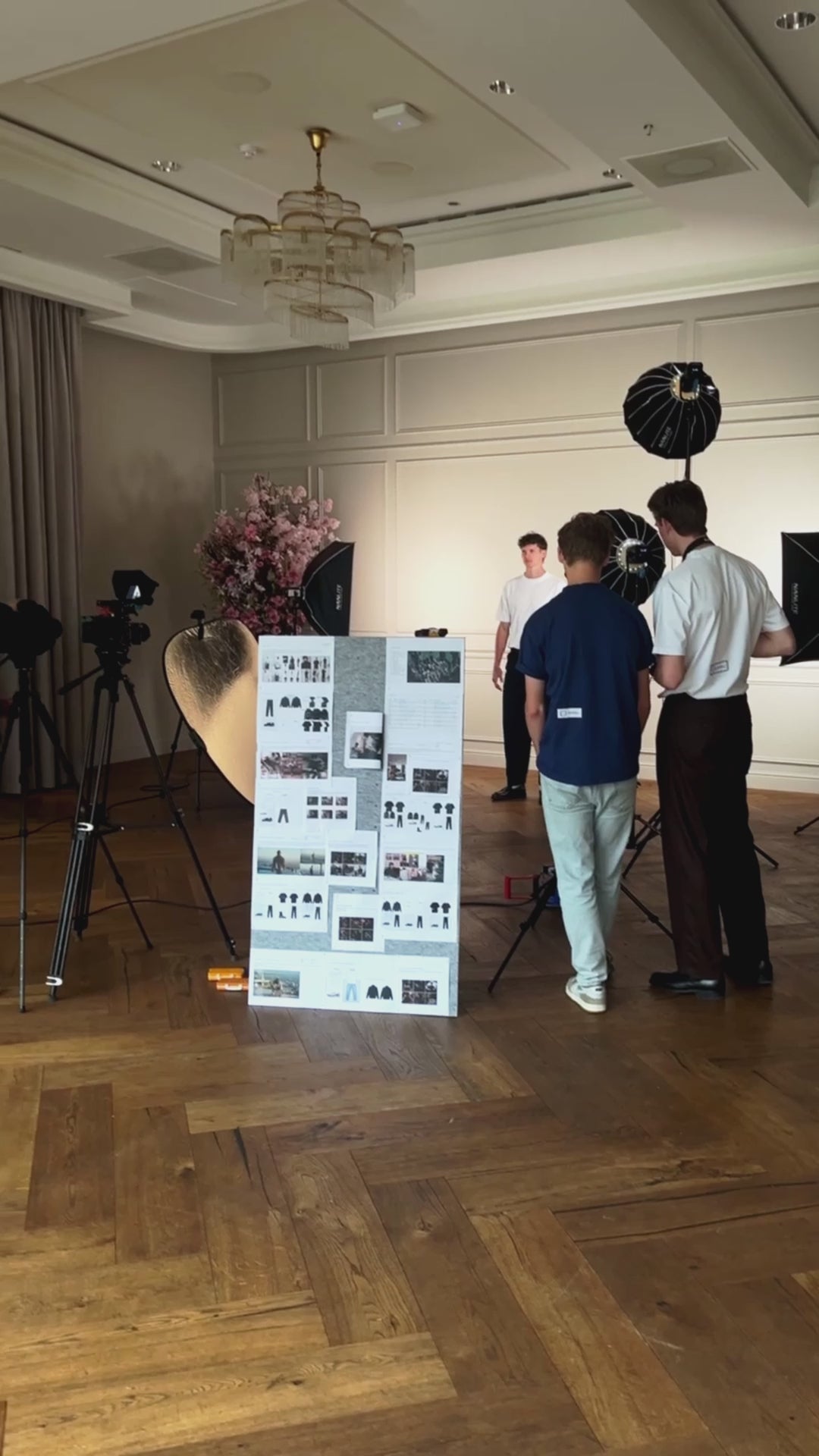 BTS from campaign shoot Becoming. from clothing brand Origin.